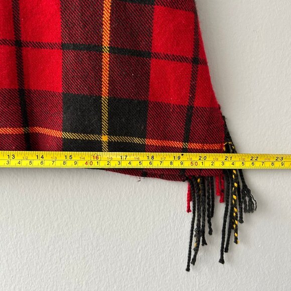 JW Anderson x Uniqlo Red Plaid Wool Blend Midi Skirt Women’s Size 2 - Picture 7 of 8